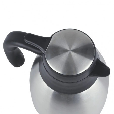 Termos de cafea pentru conferințe Kinghoff KH 2094, 2 l, pereți dubli, corp din oțel inoxidabil, inox/negru