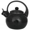 Ceainic cu fluier Kinghoff KH 2039, 2 l, interior emailat, compatibil cu plitele cu inducție, negru
