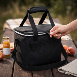 Geantă termo Adler AD 4540, 7 l, spumă de 5 mm, buzunar interior + buzunar exterior, alimente/băuturi, negru