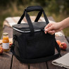 Geantă termo Adler AD 4540, 7 l, spumă de 5 mm, buzunar interior + buzunar exterior, alimente/băuturi, negru