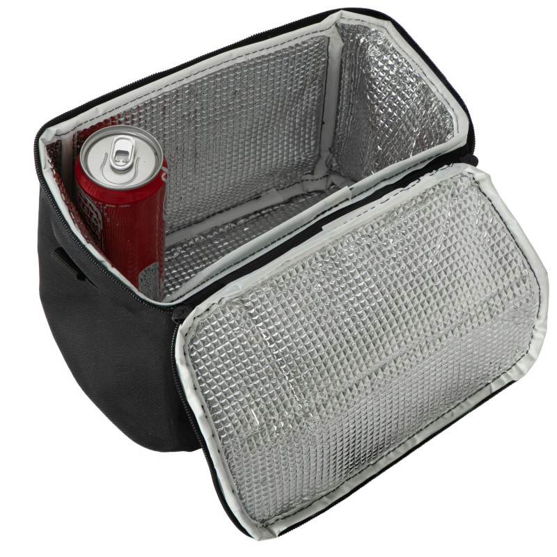 Geantă termo Adler AD 4540, 7 l, spumă de 5 mm, buzunar interior + buzunar exterior, alimente/băuturi, negru