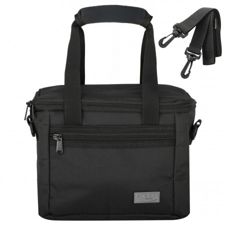 Geantă termo Adler AD 4540, 7 l, spumă de 5 mm, buzunar interior + buzunar exterior, alimente/băuturi, negru