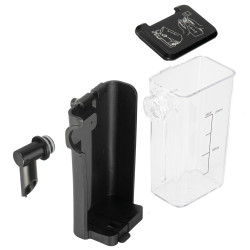 Mașină de espresso Adler AD 4391, 1400 W, 20 bar, 0,8 l, 8 accesorii, funcție de spumare, alb/negru
