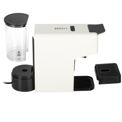 Mașină de espresso Adler AD 4391, 1400 W, 20 bar, 0,8 l, 8 accesorii, funcție de spumare, alb/negru