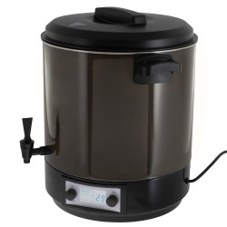 Vas electric de pasteurizare Camry CR 4537, 2600 W, 28 l, ecran LCD, 30-100 °C, menținere a temperaturii, cronometru, oțel inoxidabil, antracit/negru