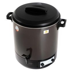 Vas electric de pasteurizare Camry CR 4537, 2600 W, 28 l, ecran LCD, 30-100 °C, menținere a temperaturii, cronometru, oțel inoxidabil, antracit/negru