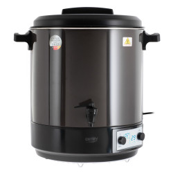 Vas electric de pasteurizare Camry CR 4537, 2600 W, 28 l, ecran LCD, 30-100 °C, menținere a temperaturii, cronometru, oțel inoxidabil, antracit/negru