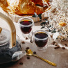 Set de 2 pahare de sticlă pentru espresso Camry CR 4427, reci la atingere, 72 ml, cu pereți dubli, -20 °C–100 °C, fără BPA, transparente