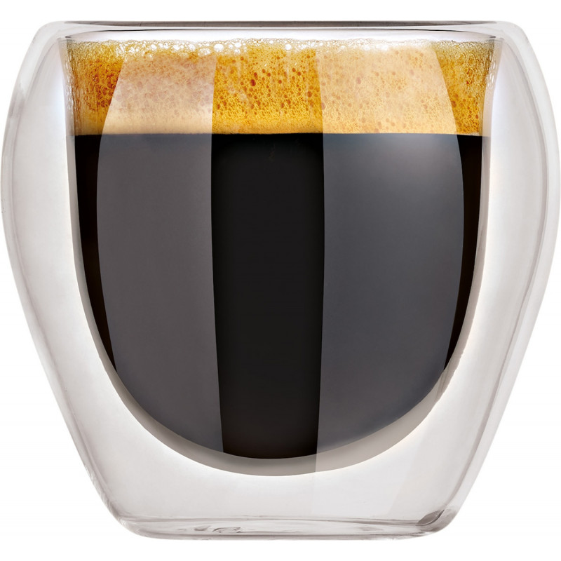 Set de 2 pahare de sticlă pentru espresso Camry CR 4427, reci la atingere, 72 ml, cu pereți dubli, -20 °C–100 °C, fără BPA, transparente