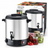 Vas electric pentru pasteurizare și fierbere Adler AD 4538, 3000 W, 28 l, 30-100 °C, menținere a căldurii, indicator luminos, oțel inoxidabil/negru