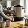 Vas electric pentru pasteurizare și fierbere Adler AD 4538, 3000 W, 28 l, 30-100 °C, menținere a căldurii, indicator luminos, oțel inoxidabil/negru