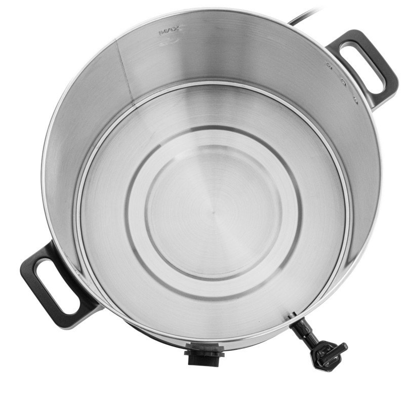 Vas electric pentru pasteurizare și fierbere Adler AD 4538, 3000 W, 28 l, 30-100 °C, menținere a căldurii, indicator luminos, oțel inoxidabil/negru