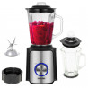 Blender Mesko MS 4080, 1200 W, 1,5 l, 21 000 rpm, 6 lame, 2 viteze + funcție puls, capac cu orificiu, inox/negru