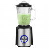 Blender Mesko MS 4080, 1200 W, 1,5 l, 21 000 rpm, 6 lame, 2 viteze + funcție puls, capac cu orificiu, inox/negru