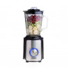 Blender Mesko MS 4080, 1200 W, 1,5 l, 21 000 rpm, 6 lame, 2 viteze + funcție puls, capac cu orificiu, inox/negru