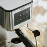 Aparat de espresso 7-în-1 Camry CR 4389, 1200 W, 20 bar, 1,7 l, control PID, panou LCD tactil, încălzire cești, extracție la rece, oțel inoxidabil