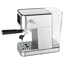 Aparat de espresso 7-în-1 Camry CR 4389, 1200 W, 20 bar, 1,7 l, control PID, panou LCD tactil, încălzire cești, extracție la rece, oțel inoxidabil