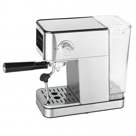Aparat de espresso 7-în-1 Camry CR 4389, 1200 W, 20 bar, 1,7 l, control PID, panou LCD tactil, încălzire cești, extracție la rece, oțel inoxidabil
