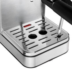 Aparat de espresso 7-în-1 Camry CR 4389, 1200 W, 20 bar, 1,7 l, control PID, panou LCD tactil, încălzire cești, extracție la rece, oțel inoxidabil