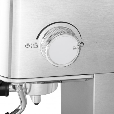 Aparat de espresso 7-în-1 Camry CR 4389, 1200 W, 20 bar, 1,7 l, control PID, panou LCD tactil, încălzire cești, extracție la rece, oțel inoxidabil