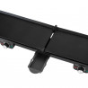 Grătar electric dublu pliabil Adler AD 6617, 3000 W, deschidere la 180°, 96 x 26 cm, plăci antiaderente, 2 termostate, tavă pentru grăsime, negru
