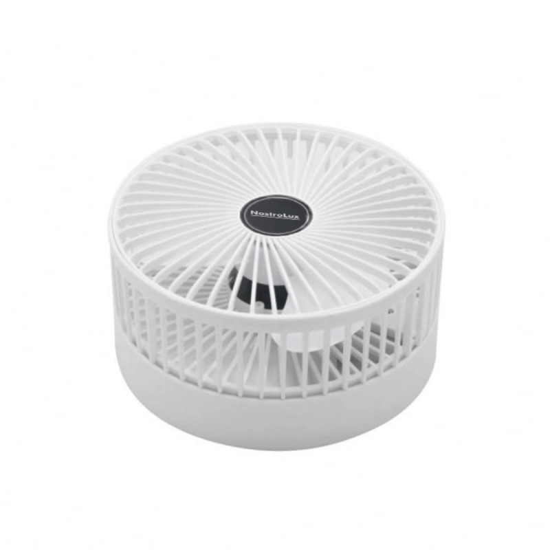 Ventilator USB NostroLux NL51760F, 4,5 W, 3 viteze, autonomie de până la 5 ore, alb