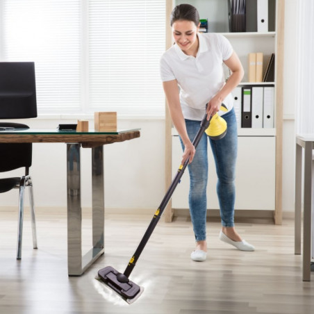 Aparat de curățat cu abur NostroLux NL1002A 14 în 1, 3,2 bari, 1050 W, 350 ml, accesorii, negru/galben