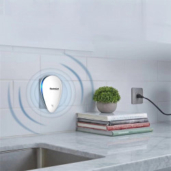 Aparat de protectie impotriva daunatorilor NostroLux NL51771A, 5 W, Pana la 75 m², Ultrasunete, Sigur pentru copii, Alb