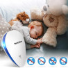 Aparat de protectie impotriva daunatorilor NostroLux NL51771A, 5 W, Pana la 75 m², Ultrasunete, Sigur pentru copii, Alb