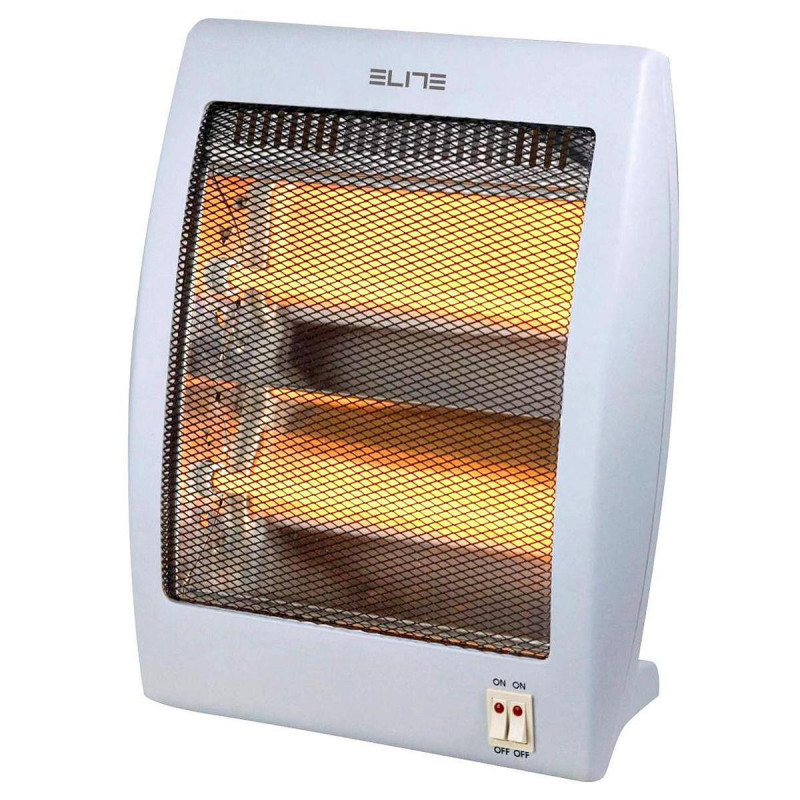 Încălzitor cu cuarț Elite QH-400, 800 W, 2 trepte de încălzire, Oprire automată în caz de cădere, Mâner, Alb