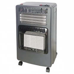 Soba de încălzire pe gaz și electricitate Elite EGERH-1219, 4200 W, 30 mbar, 3 trepte, Plăci cu infraroșu, G30/G31, Analizor, Protecție la lipsa flăcării, Argintiu