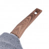 Tigaie pentru clatite Galileo Carrara SChef 2191315, 28 cm, 5 straturi, Acoperire ceramica, Fara PFAS și PTFE, Inductie, Gri/Maro