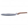 Tigaie pentru clatite Galileo Carrara SChef 2191315, 28 cm, 5 straturi, Acoperire ceramica, Fara PFAS și PTFE, Inductie, Gri/Maro