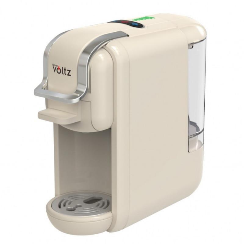 Espressor pentru cafea macinata si capsule 8in1 Oliver Voltz OV51171P8R, 1450 W, 19 bari, 0,6 l, 5 adaptoare, 7 trepte apa, Crem