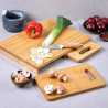 Set de 3 tocatoare alimente din bambus Kesper 58360, 39,2 x 30 cm, Maro