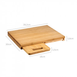 Set de 3 tocatoare alimente din bambus Kesper 58360, 39,2 x 30 cm, Maro