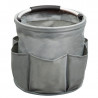 Organizator pentru produse curatenie Kesper 89173, 16 l, Pana la 10 kg, 6 buzunare, maner confortabil din EVA, poliester, gri