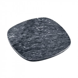Tava de servire Kesper 38410, 25x25 cm, Patrata, Marmura naturala, Gri