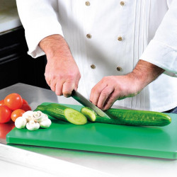 Tocator profesional pentru legume si fructe Kesper 30154, standard HACCP, Gastronorm 1/1, rezistent pana la 95 °C, picioruse antiderapante, suprafata care protejează lamele, verde
