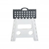 Scaunel pliant Kesper 70732, 32 x 30 cm, plastic, alb/gri