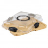 Platou pentru servit cu capac Kesper 58630, 29 x 37 cm, maner, bambus, natural
