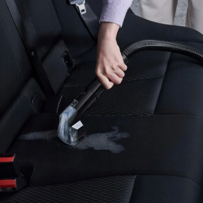 La mâna a doua: Aspirator cu spalare pentru covoare si tapiterie Dreame N10, 450 W, 12000 Pa, 1,6/0,75 L, Cu apa caldă pana la 60°C, Autocuratare, Negru