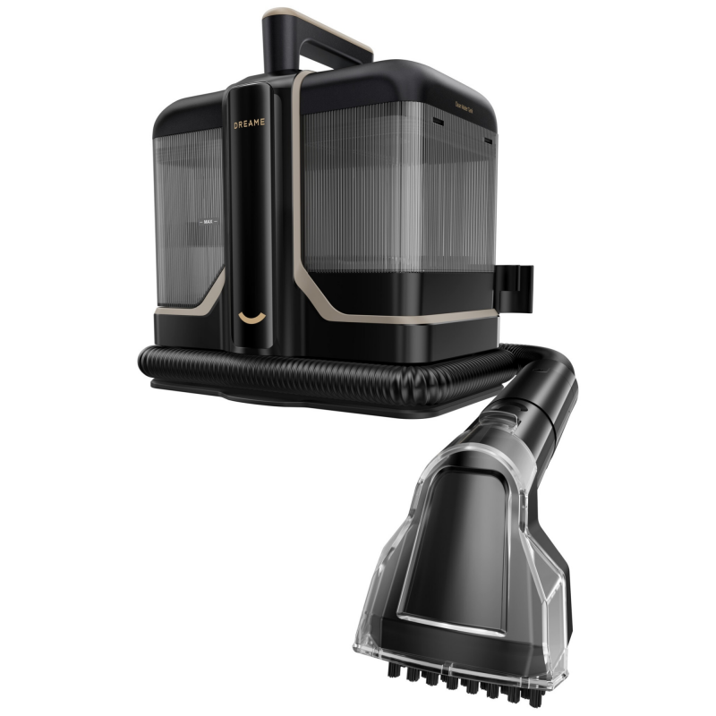La mâna a doua: Aspirator cu spalare pentru covoare si tapiterie Dreame N10, 450 W, 12000 Pa, 1,6/0,75 L, Cu apa caldă pana la 60°C, Autocuratare, Negru