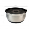 Bol de inox cu capac Kesper 90826, 4,5 l, 26 cm, otel inoxidabil, scala de masurare, margine larga, fund antiderapant, inox