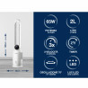 La mâna a doua: Racitor de aer tip coloana Beper P206RAF300, 65 W, 3 viteze, 2 L, Ionizare, LED, Afisaj tactil, Alb