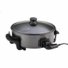 La mâna a doua: Tigaie electrica pentru pizza Rosberg R51010B, 1500W, 32 cm, Termostat, Acoperire antiaderenta, Gri