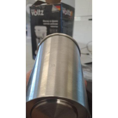 La mâna a doua: Mixer pentru frappe Oliver Voltz OV51163E, 100W, Bol otel inoxidabil 450 ml, 2 viteze, Agitattor otel, Albastru