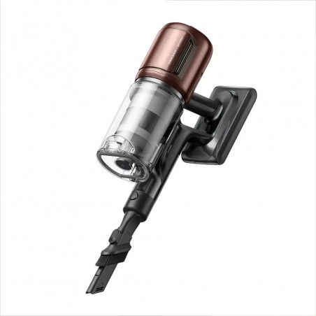 La mâna a doua: Aspirator vertical Dreame Essential V30 VVV21A, 880 W, 30 000 Pa, 90 min, 0,6 l, HEPA H14, OmniX™ 2.0, Recunoastere a tipurilor de murdarie, Pliabil, Negru/Bronz