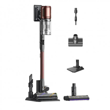 La mâna a doua: Aspirator vertical Dreame Essential V30 VVV21A, 880 W, 30 000 Pa, 90 min, 0,6 l, HEPA H14, OmniX™ 2.0, Recunoastere a tipurilor de murdarie, Pliabil, Negru/Bronz