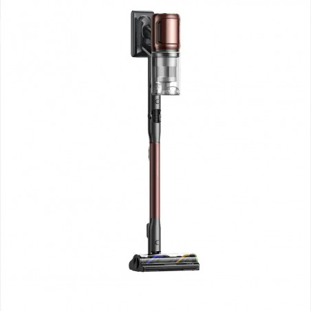 La mâna a doua: Aspirator vertical Dreame Essential V30 VVV21A, 880 W, 30 000 Pa, 90 min, 0,6 l, HEPA H14, OmniX™ 2.0, Recunoastere a tipurilor de murdarie, Pliabil, Negru/Bronz